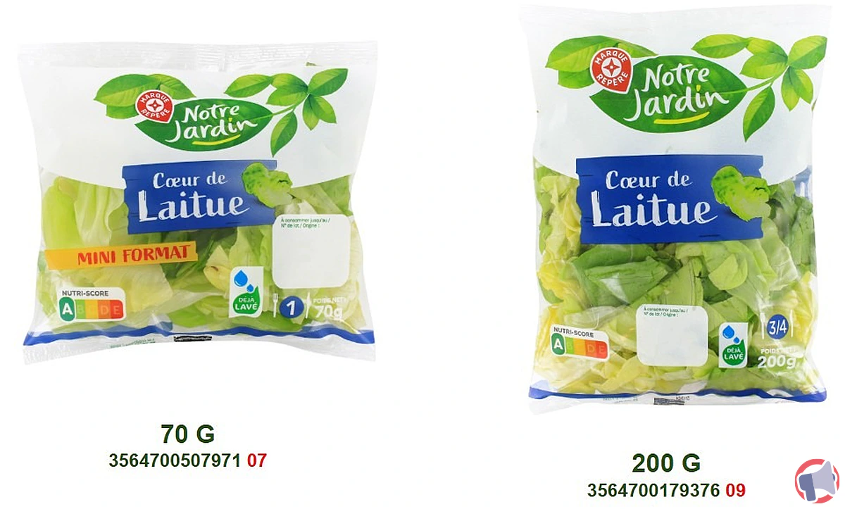 Rappel de produit : cœur de laitue Notre Jardin pour risque de listériose