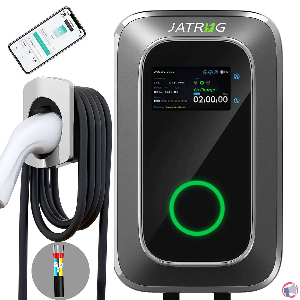 Rappel produit : borne de recharge Jatrhg S1 7 kW
