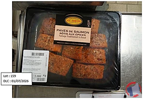 Rappel produit Pavés de saumon rôtis aux épices fumage traditionnel à chaud JC DAVID