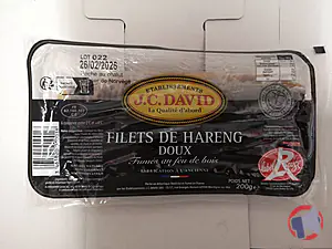 Rappel produit filets de hareng doux fumé jcdavid