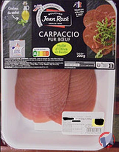 Rappel produit CARPACCIO PUR BOEUF JEAN ROZE