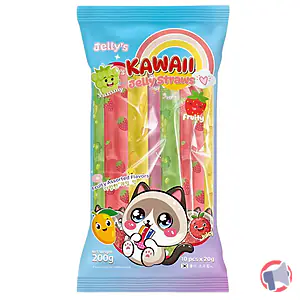 Rappel produit Jelly's Kawaii Jelly Straws, gélatines au goût de fruit de 200g Jelly's