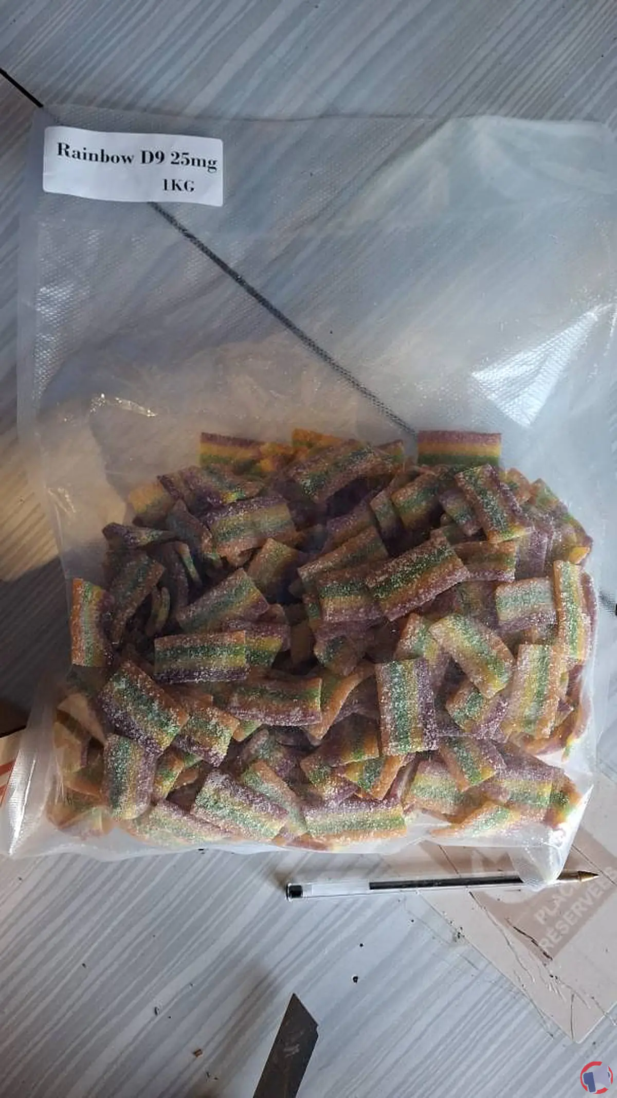 Rappel de produit : bonbons D9 Gummies de la marque Jerycan
