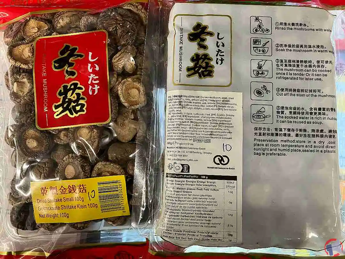 Rappel des champignons déshydratés shiitake de jiangxi jingxing food coltd