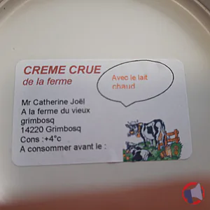 Rappel produit CREME CRUE de la ferme Joël CATHERINE