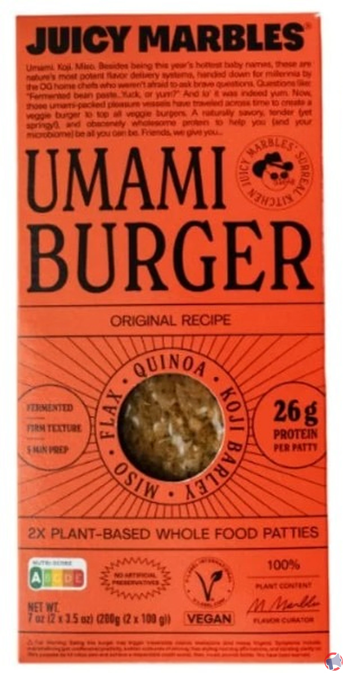 Rappel produit : juicy marbles umami burger 2x1 en alerte