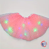 Rappel produit Jupe de tutu LED pour filles, robe de ballet princesse pour performance de danse, jupe midi pour enfants, fée, mesh fin, costume d'Halloween Mardi Gras (photo numéro 4)
