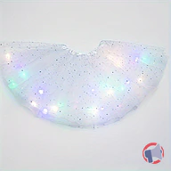 Rappel produit Jupe de tutu LED pour filles, robe de ballet princesse pour performance de danse, jupe midi pour enfants, fée, mesh fin, costume d'Halloween Mardi Gras (photo numéro 5)