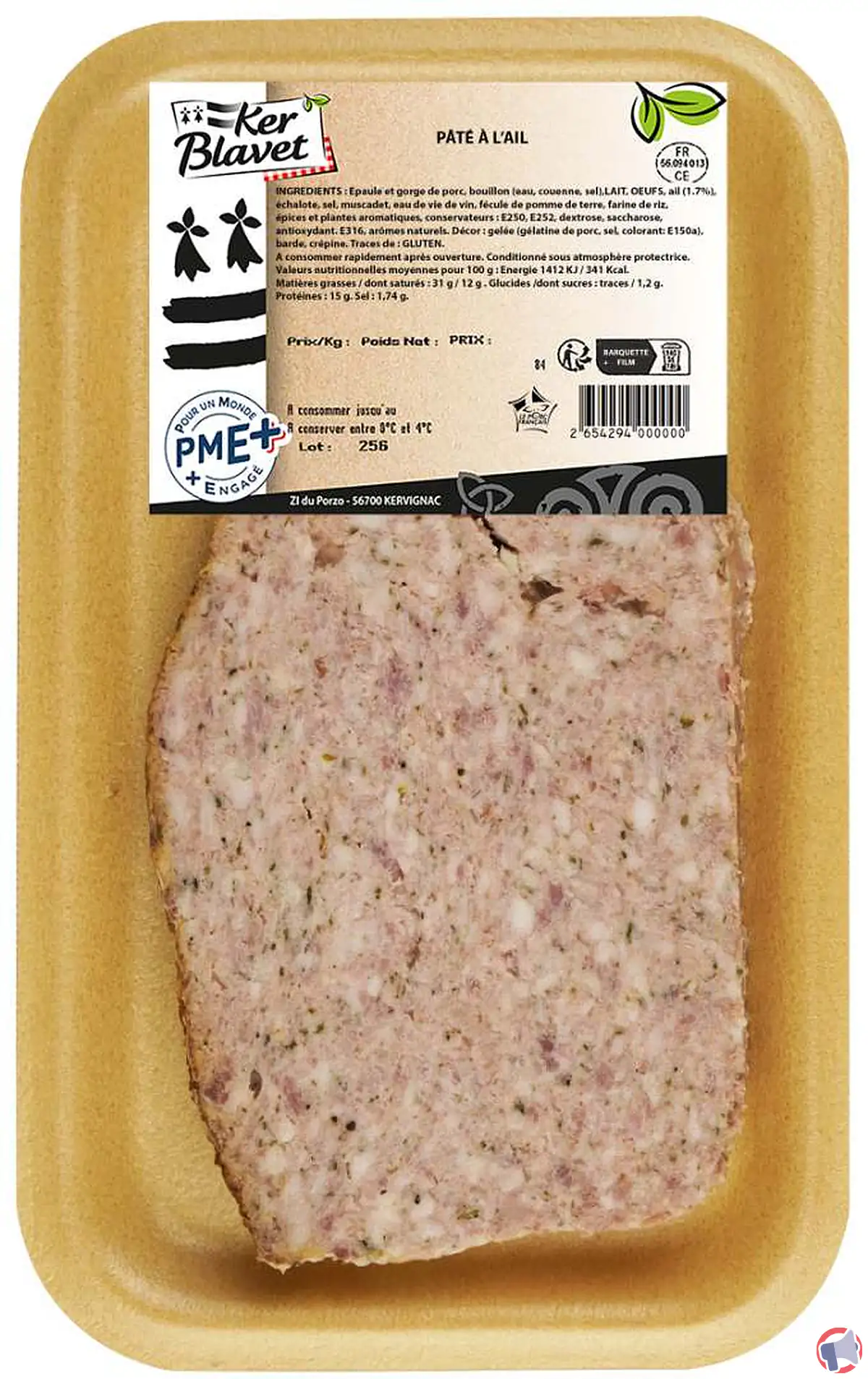 Rappel produit Ker Blavet : pâte à l'ail (23733) — sécurité et démarches à suivre