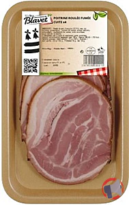 Rappel produit POITRINE ROULEE FUMEE CUITE*4 KERBLAVET