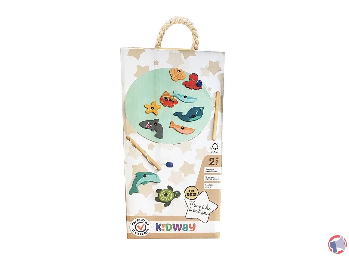 Rappel produit : jeu 'Ma pêche à la ligne en bois' de la marque Kidway