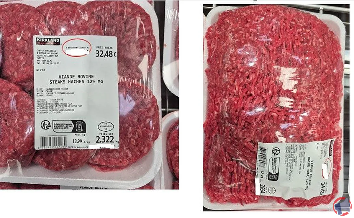 Rappel sur la viande hachée kirkland signature