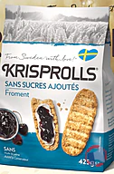 Rappel produit KRISPROLLS KRISPROLLS Sans sucres ajoutés Froment 425g