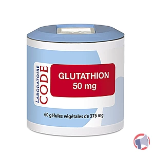 Rappel produit Glutathion 50mg LABORATOIRE CODE