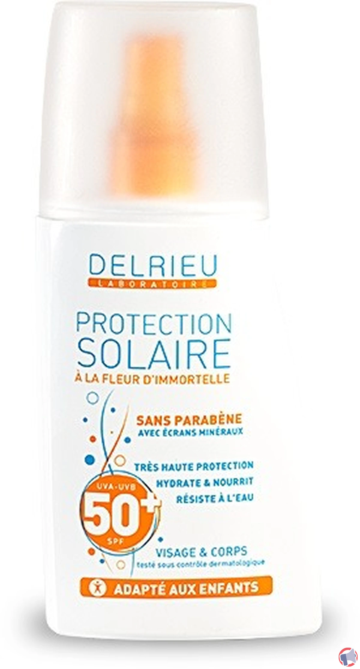 Rappel de produit : indice 50+ à l'immortelle du laboratoire Delrieu