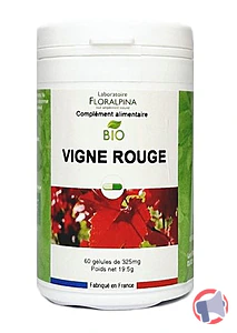 Rappel produit Vigne rouge Bio Laboratoire Floralpina