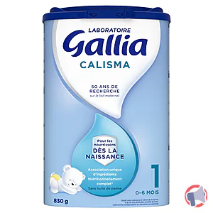 Rappel produit GALLIA CALISMA 1ER AGE 0-6mois 830G LABORATOIRE GALLIA