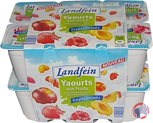 Rappel produit Yaourt aux fruits mixés 12x125g -1,5kg LANDFEIN LANDFEIN