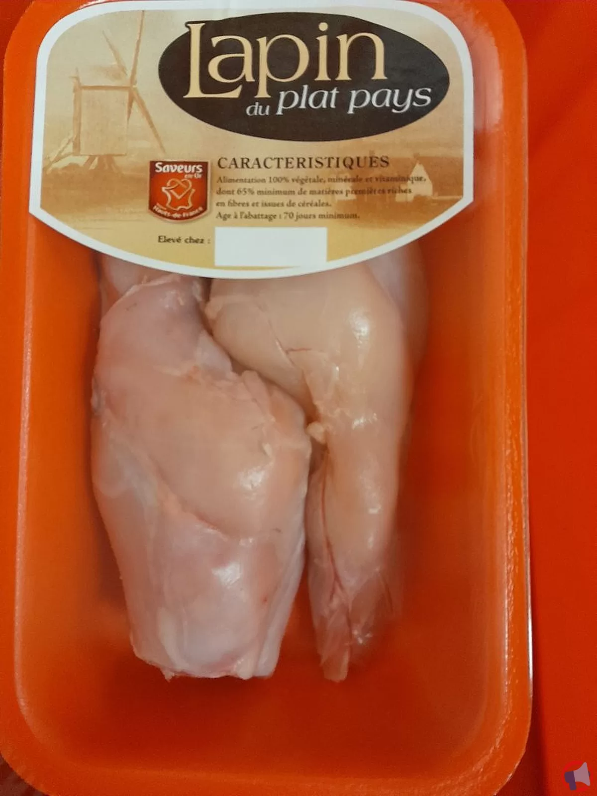 Rappel de produit : Cuisses de lapin de la marque Lapin du plat pays / Tradiflandres Lionor / Volaé