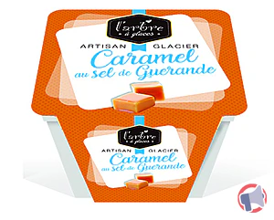 Rappel produit Crème glacée Caramel au sel de Guérande 0,75L L'arbre à glaces