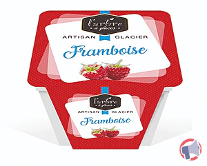 Rappel produit Sorbet plein fruit Framboise 0,75L L'arbre à glaces