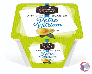 Rappel produit Sorbet plein fruit Poire Williams 0,75L L'arbre à glaces