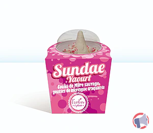Rappel produit Sundae Yaourt, coulis de mûre, meringue 0,12L L'arbre à glaces