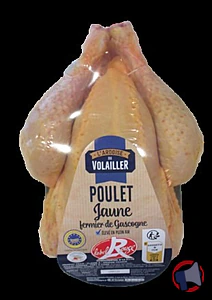 Rappel produit Poulet jaune Label Rouge Gascogne 1.4kg L'ARDOISE DU VOLAILLER (FRANPRIX)