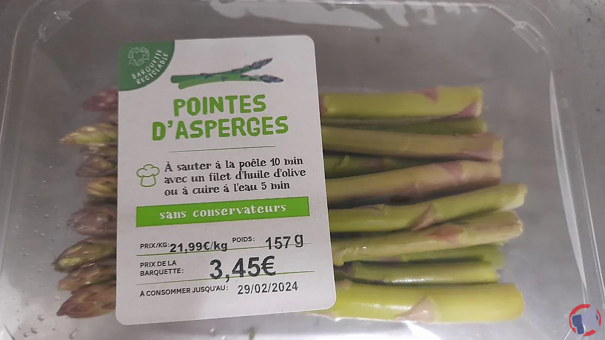 Rappel de pointes d'asperge verte de la marque L'Atelier des fruits et légumes pour contamination chimique