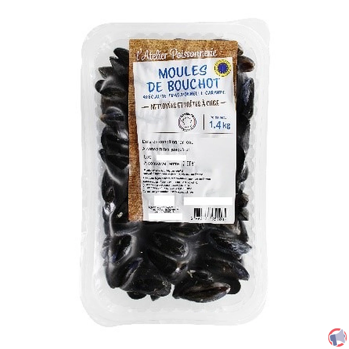 Rappel produit: latelier poissonnerie – moule bouchot stg 14kg