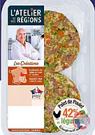 Rappel produit BURGER POULET LEGUMES X2 L'ATELIER DE NOS REGIONS (photo numéro 1)