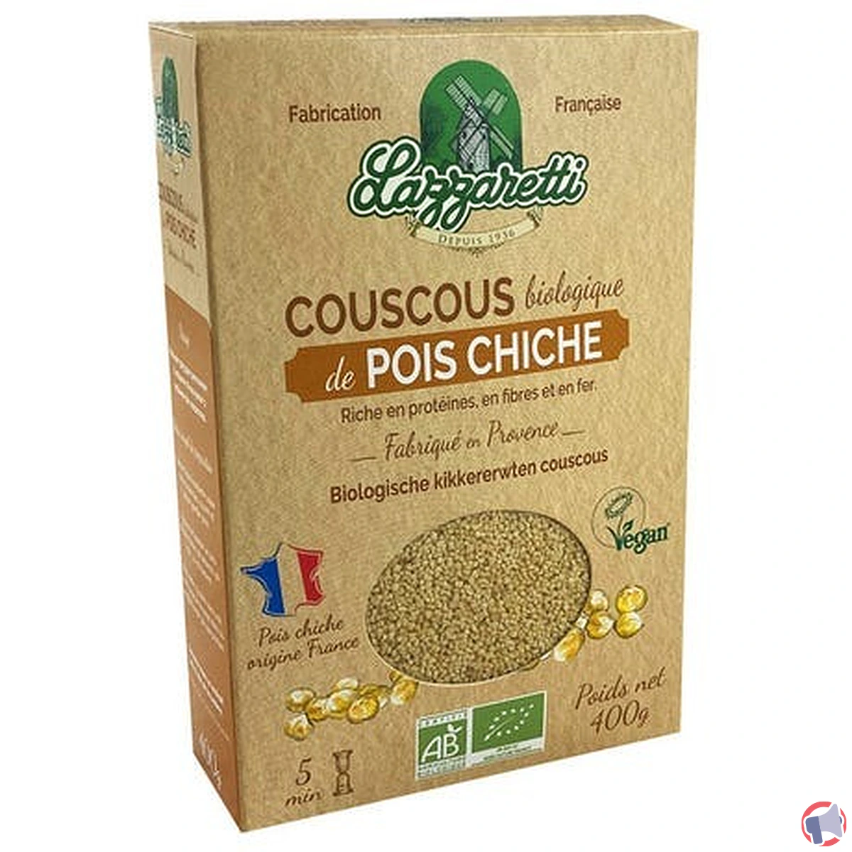 Rappel : Lazzaretti couscous petit épeautre bio concerné par un rappel de produit