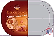 Rappel produit Leader Price Délice glacé Caramel au Beurre salé, 473,5g / 900 ml, Leader Price