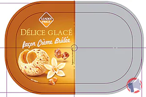 Rappel produit Délice Glacé façon Crème Brulée - 900 mL - Leader Price Leader Price