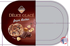 Rappel produit Délice glacé façon Rocher, 505g / 900ml, Leader Price Leader Price