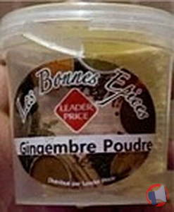 Rappel produit Gingembre Moulu LEADER PRICE