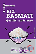 Rappel produit Riz basmati qualité supérieure 1kg Leader Price (photo numéro 1)
