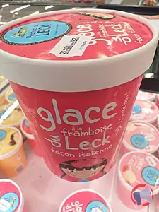 Rappel produit GLACES DU LECK - Framboise Le Leck