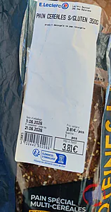 Rappel produit Pain protéines + 400g Leclerc