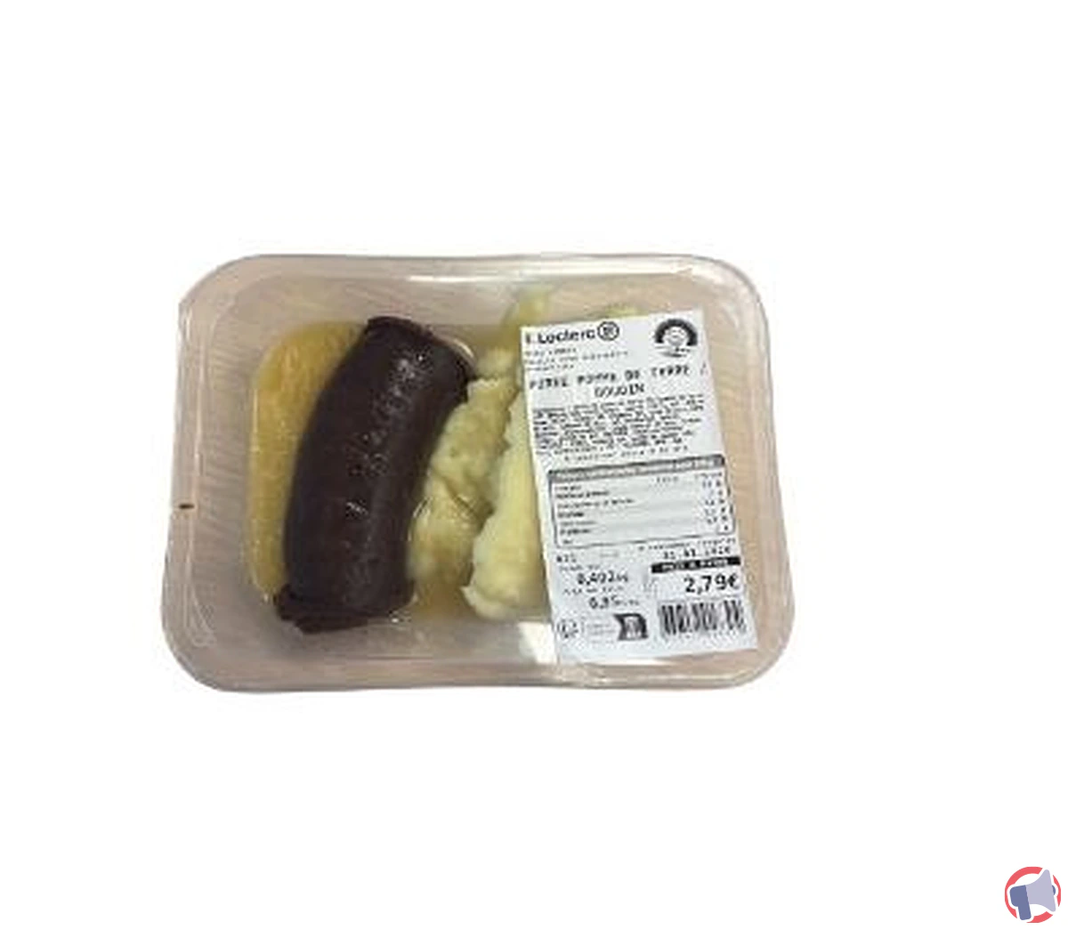 Rappel : leclerc vannes et puree pomme terre boudin en alerte sanitaire