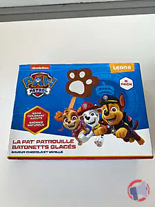 Rappel produit LA PAT'PATROUILLE BATONNETS GLACES LEONE