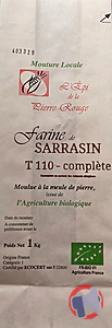 Rappel produit Farine de SARRASIN T110 complète L'Epi de la Pierre Rouge