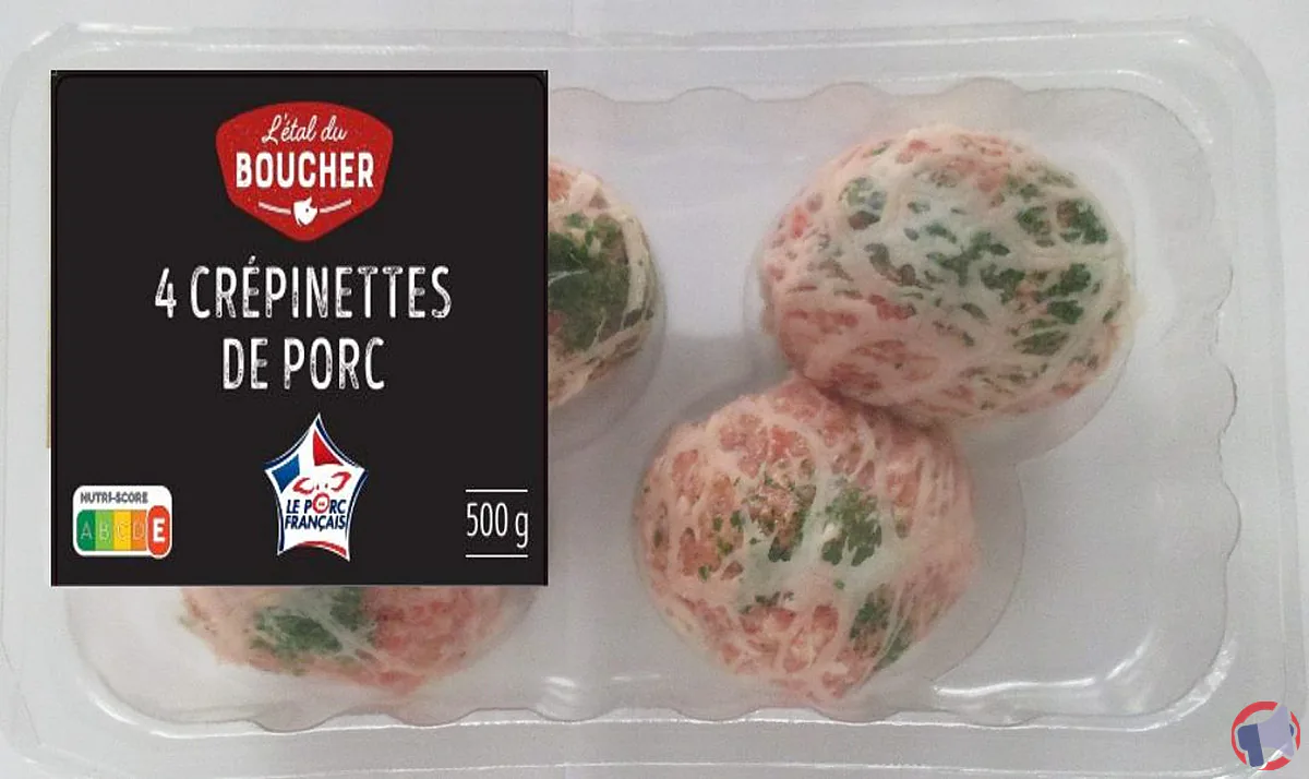 Rappel de crépinettes de porc de la marque L'étal du Boucher en raison de la présence de plastique
