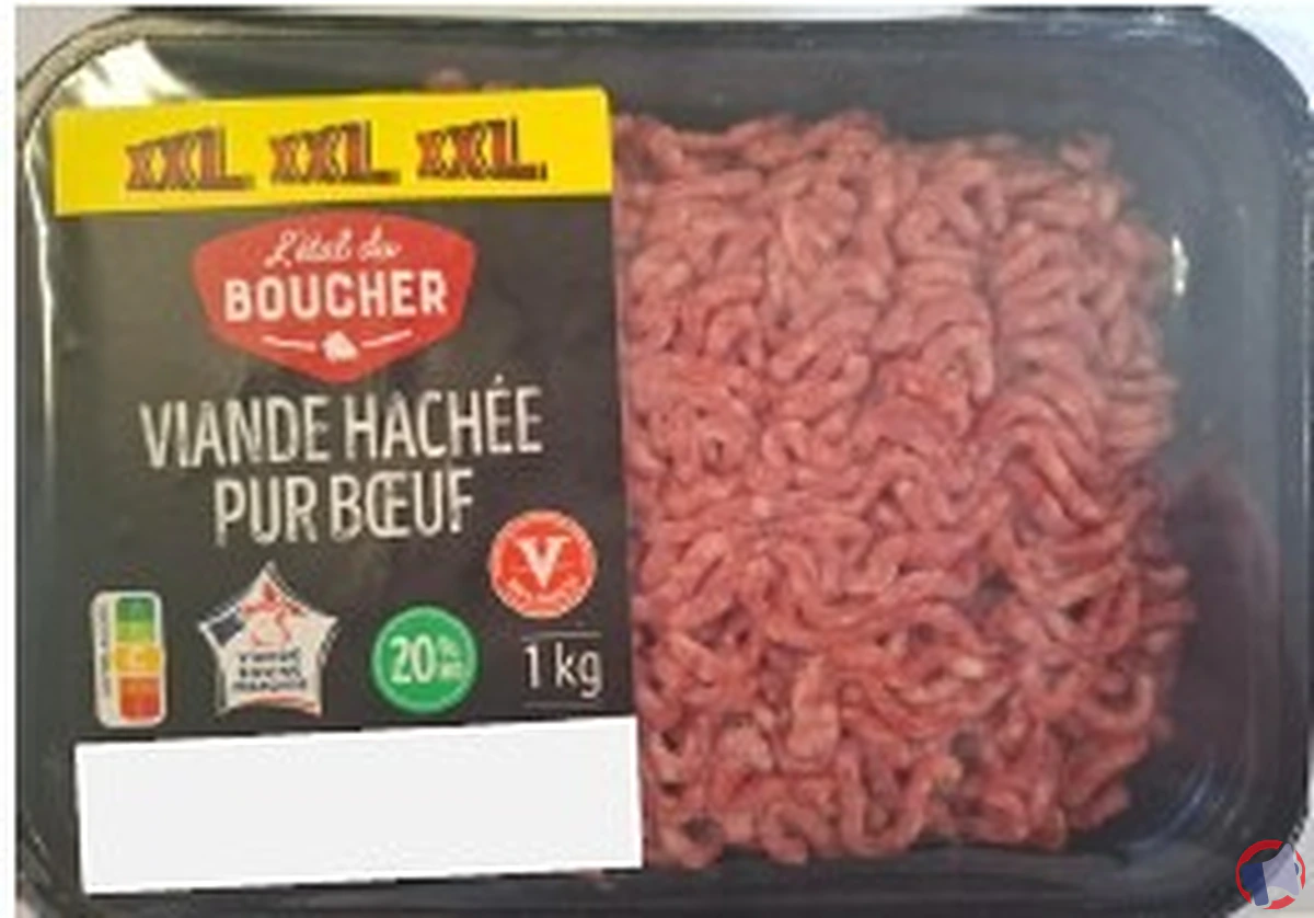 Rappel : létal boucher - viande de boeuf hachée 20 mg 1k 20241