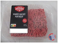 Rappel produit Viande hachée pur bœuf 15%MG L'Etal du BOUCHER (photo numéro 1)