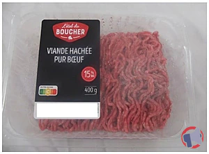 Rappel produit Viande hachée pur bœuf 15%MG L'Etal du BOUCHER