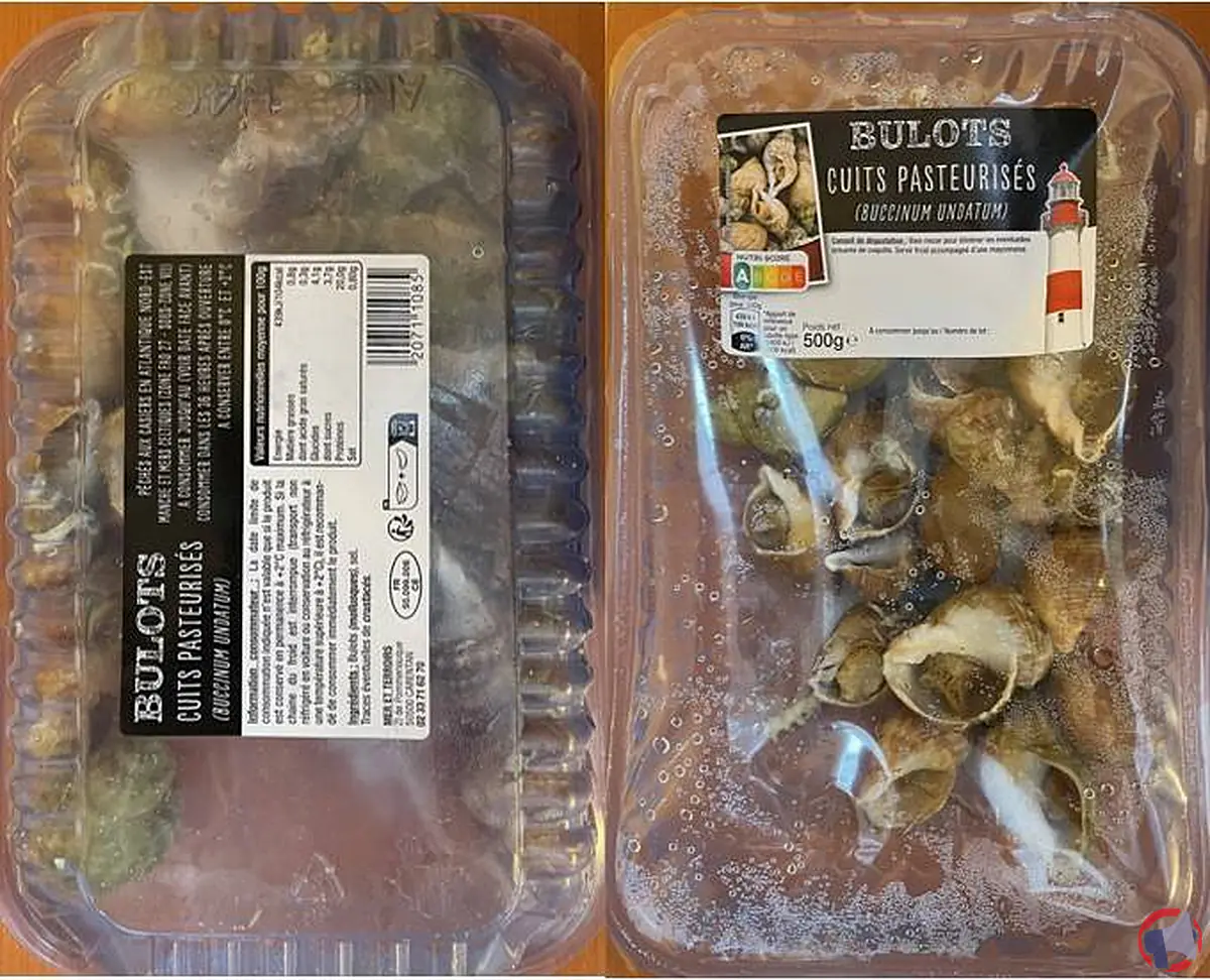 Rappel de produit : Bulots Cuits Pasteurisés de la marque Lidl