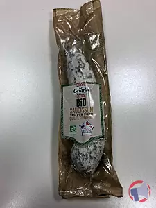 Rappel produit SAUCISSON SEC BIO LIDL