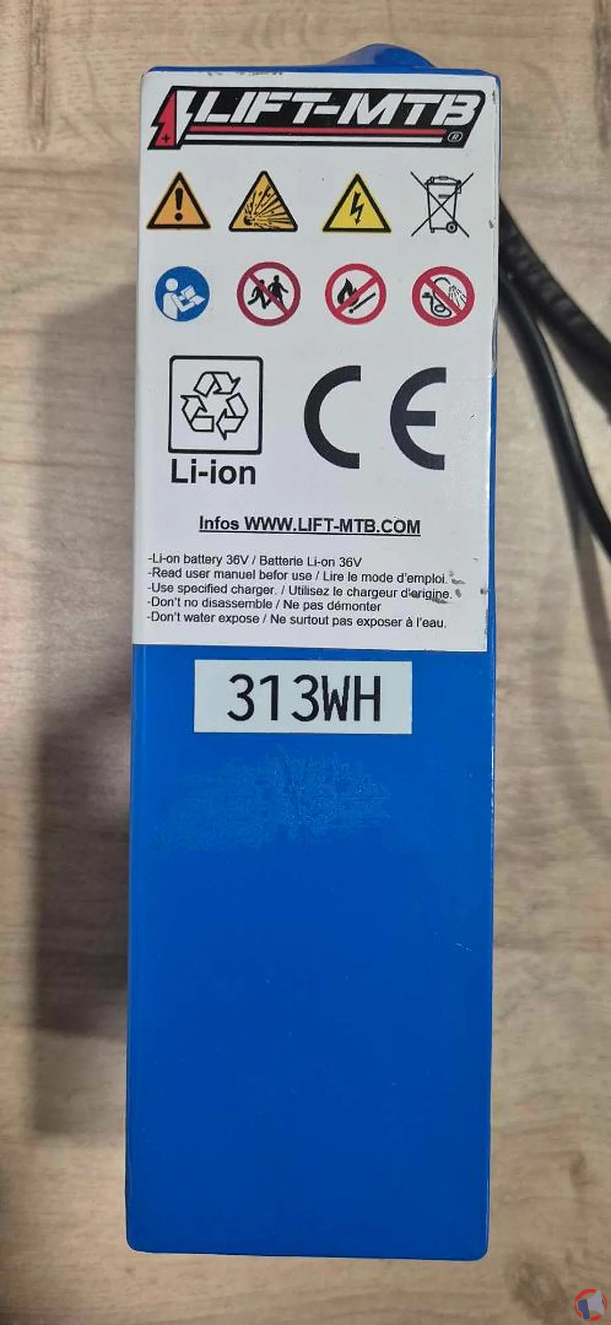 Rappel de batteries pour vélo électrique LIFT MTB : risque d'incendie