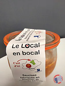 Rappel produit Saucisse fabriquée en Aveyron et Haricot tarbais Le local en bocal